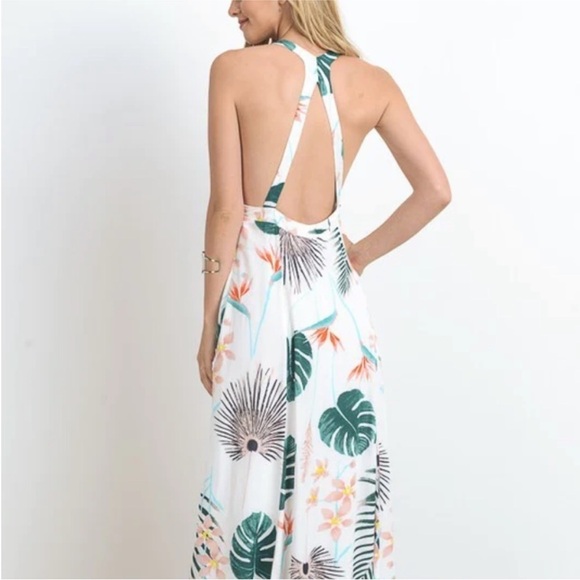 Hommage Multi-Color Floral Print Maxi Dress Size Medium - Picture 3 of 15